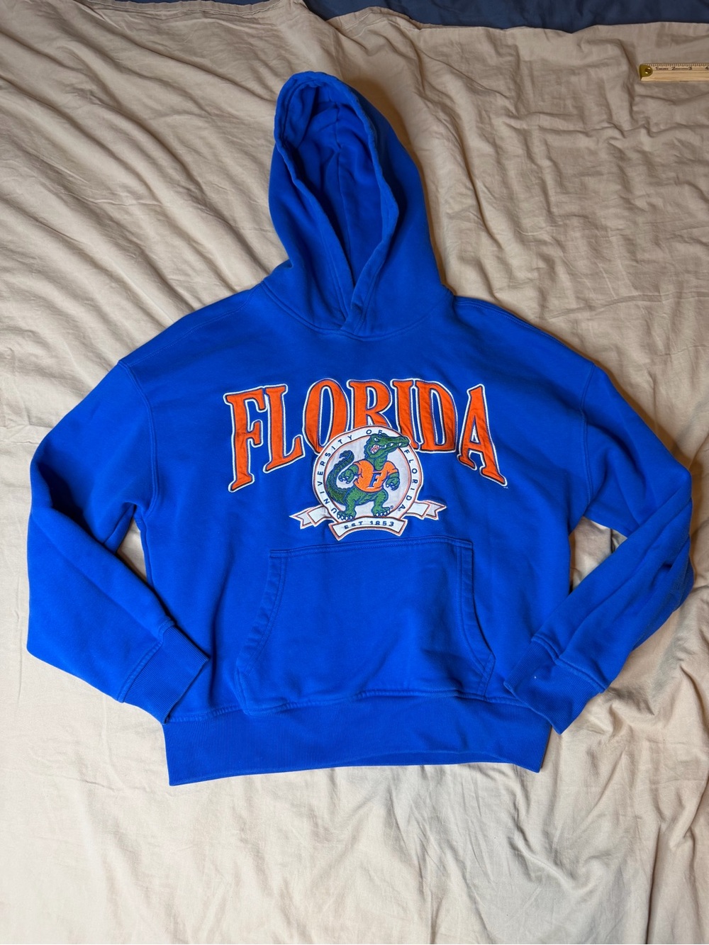 Florida Gators Hollister UF Hoodie Sweatshirt Medium Blue